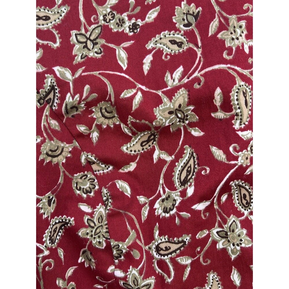 Appleseed’s Red Paisley Floral Vest Women’s Sz 20W Vintage USA Made Grandmacore - Picture 3 of 5
